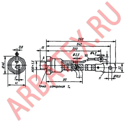 Т15-160-09-432 тиристор фото 3