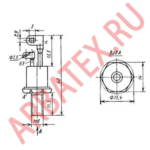 Т232-50-12 тиристор фото 2