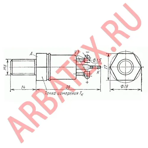 ТСО132-25-10 тиристор фото 3
