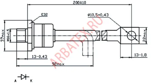 ДЧ161-160-12 диод фото 2 ДЧ161-160-12 диод фото 2